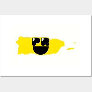 Puerto Rico Territories and States of Happynes  - Puerto Rico Smiling Face Posters and Art